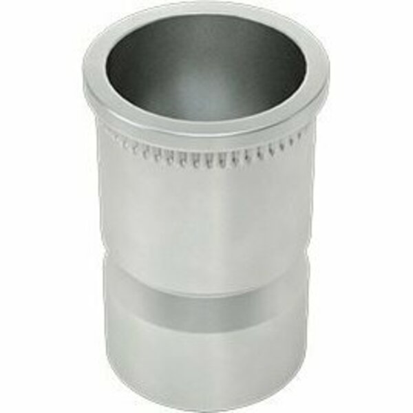 Bsc Preferred Low-Profile Rivet Nut Tin-Zinc-Plated Steel 6-32 Internal Thread .355 Length, 25PK 98560A731